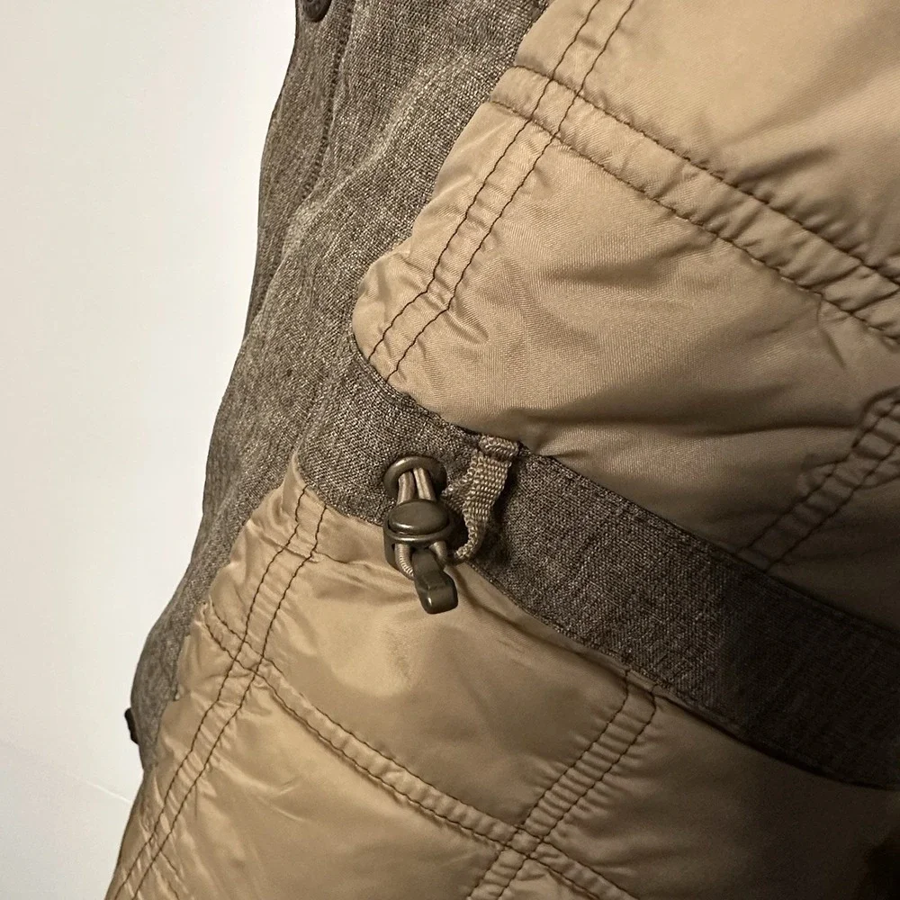 Lands End Hooded Jacket Size Large Winter Coat Brown